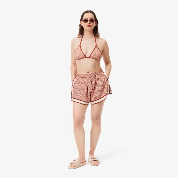 Bedrucktes Jersey-Bademode-Oberteil für Damen Bedrucktes Jersey-Bademode-Oberteil für Damen