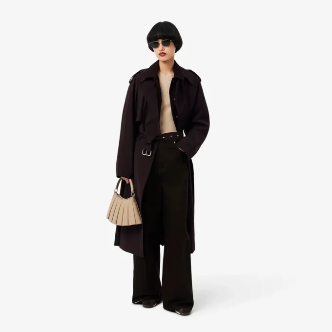 Übergroßer Trenchcoat aus Wollmischung The Blend Übergroßer Trenchcoat aus Wollmischung The Blend