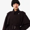 Übergroßer Trenchcoat aus Wollmischung The Blend Übergroßer Trenchcoat aus Wollmischung The Blend