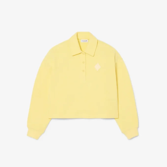Übergroßes geripptes Polo-Sweatshirt Übergroßes geripptes Polo-Sweatshirt