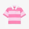 Übergroßes gestreiftes Rugby-Poloshirt aus Baumwolle Übergroßes gestreiftes Rugby-Poloshirt aus Baumwolle
