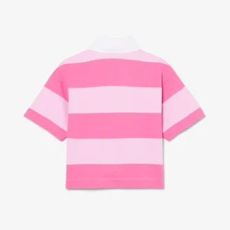 Übergroßes gestreiftes Rugby-Poloshirt aus Baumwolle