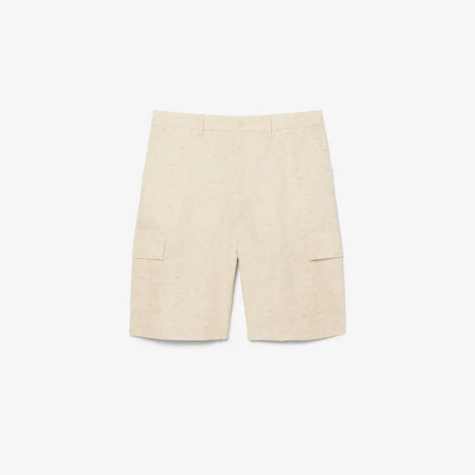 Bermuda-Cargo-Shorts mit geradem Schnitt und Print Bermuda-Cargo-Shorts mit geradem Schnitt und Print