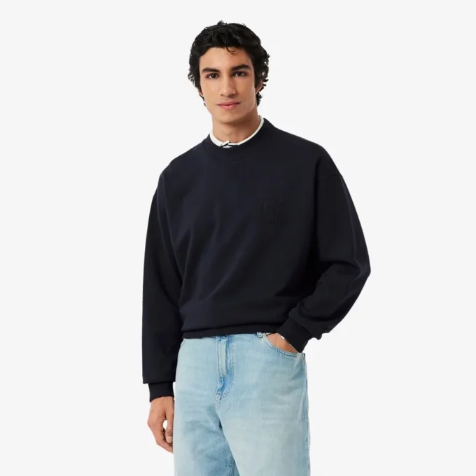 Besticktes Fleece-Sweatshirt Besticktes Fleece-Sweatshirt