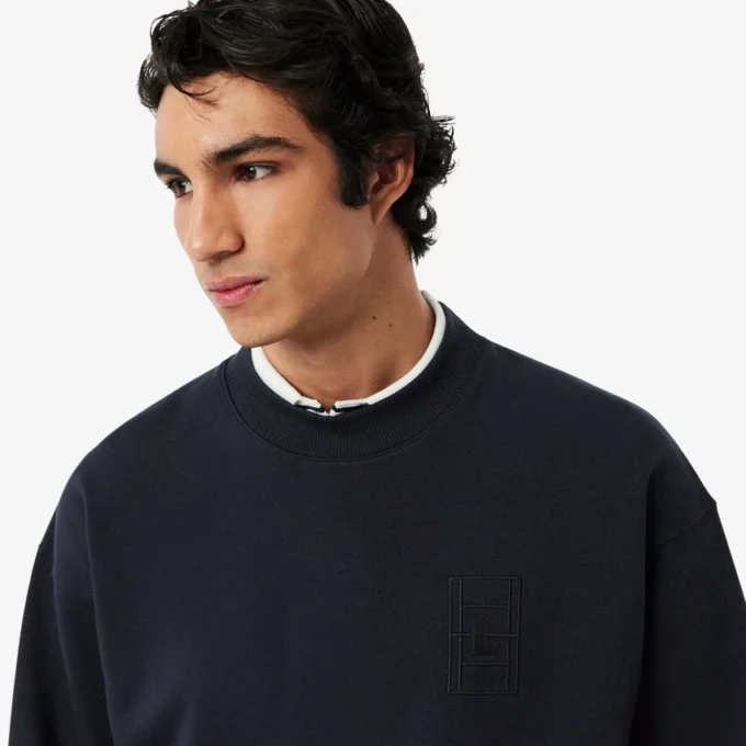 Besticktes Fleece-Sweatshirt Besticktes Fleece-Sweatshirt