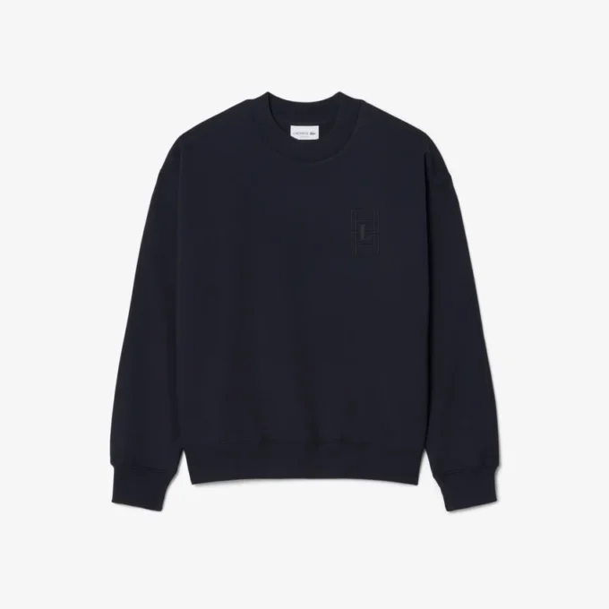 Besticktes Fleece-Sweatshirt Besticktes Fleece-Sweatshirt
