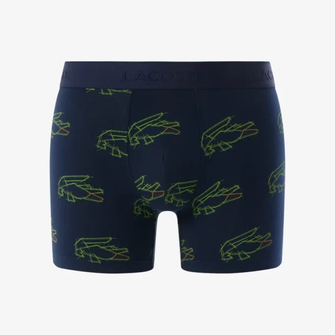 Boxershorts aus Stretch-Baumwolle mit Krokodil-Print für Herren Boxershorts aus Stretch-Baumwolle mit Krokodil-Print für Herren