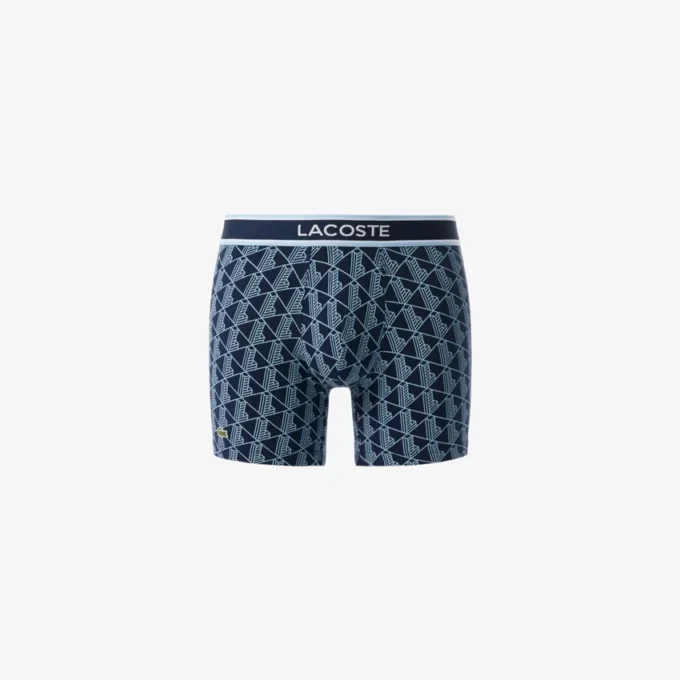 Boxershorts aus Stretch-Baumwolle mit Monogramm für Herren Boxershorts aus Stretch-Baumwolle mit Monogramm für Herren