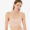 Bralette aus Mesh mit Krokodil-Akzent Bralette aus Mesh mit Krokodil-Akzent