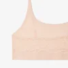 Bralette aus Mesh mit Krokodil-Akzent Bralette aus Mesh mit Krokodil-Akzent