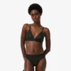 Bralette mit Logo-Spitzen-Dreieck Bralette mit Logo-Spitzen-Dreieck