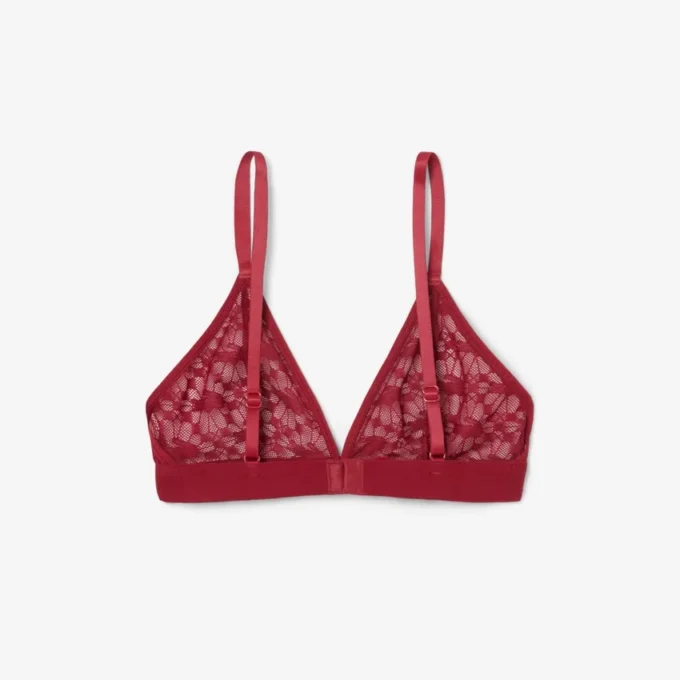 Bralette mit Logo-Spitzen-Dreieck Bralette mit Logo-Spitzen-Dreieck