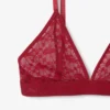 Bralette mit Logo-Spitzen-Dreieck Bralette mit Logo-Spitzen-Dreieck
