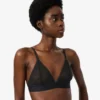 Bralette mit Logo-Spitzen-Dreieck Bralette mit Logo-Spitzen-Dreieck