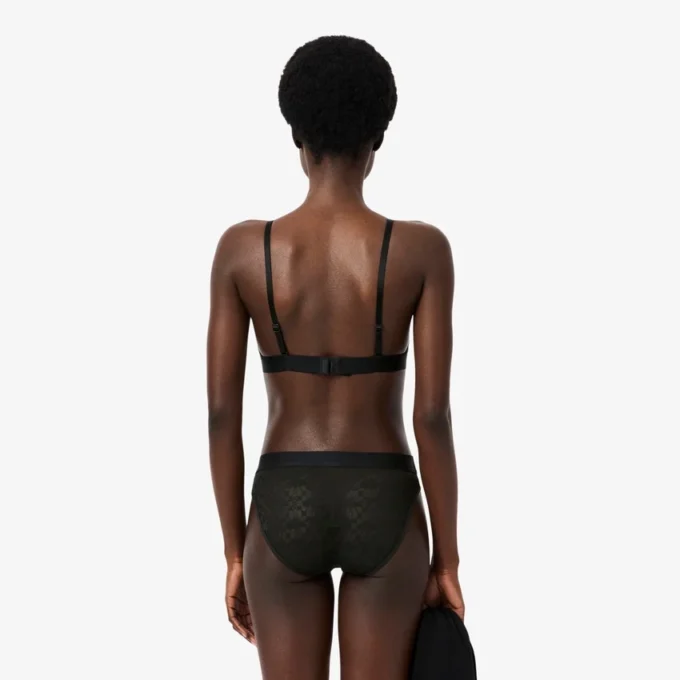 Bralette mit Logo-Spitzen-Dreieck Bralette mit Logo-Spitzen-Dreieck