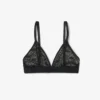 Bralette mit Logo-Spitzen-Dreieck Bralette mit Logo-Spitzen-Dreieck