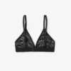 Bralette mit Logo-Spitzen-Dreieck Bralette mit Logo-Spitzen-Dreieck