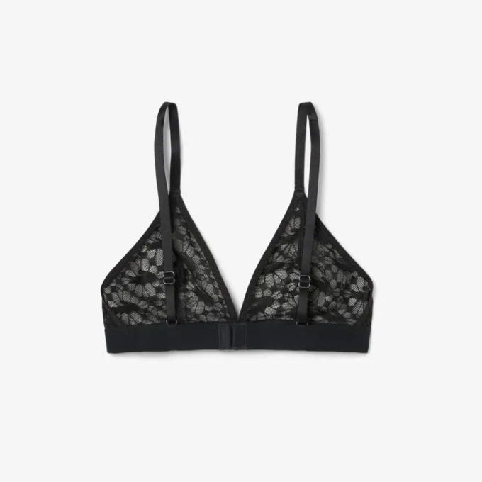 Bralette mit Logo-Spitzen-Dreieck Bralette mit Logo-Spitzen-Dreieck