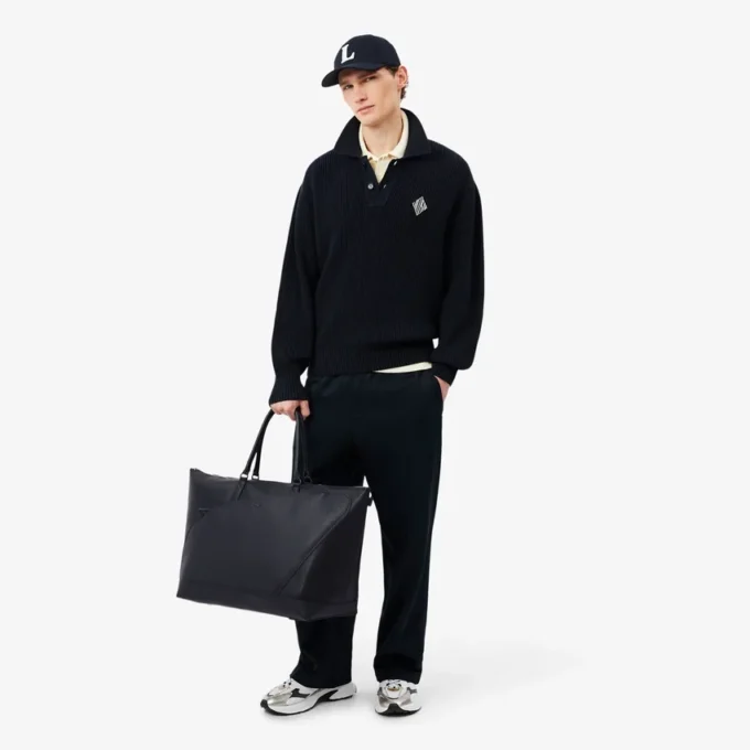 Club Lacoste Wochenendtasche aus genarbtem Leder Club Lacoste Wochenendtasche aus genarbtem Leder