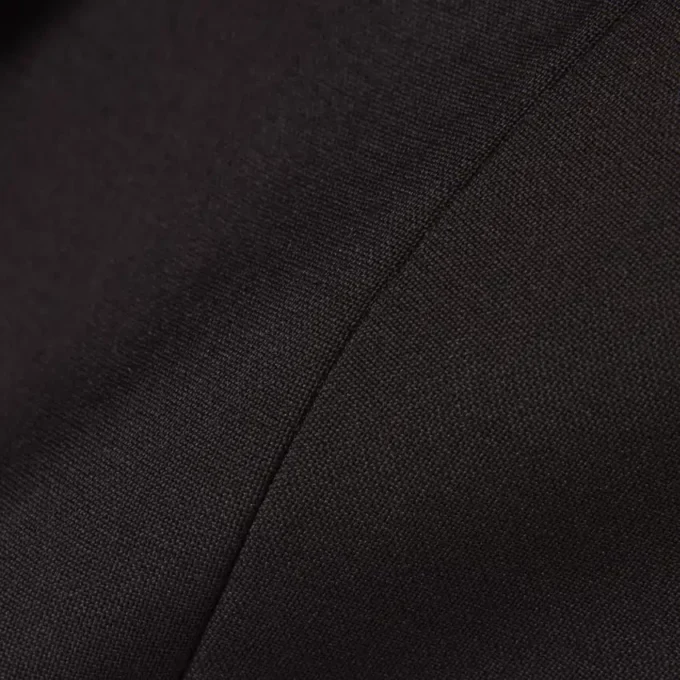 Damen-Blazer aus Wolle mit gesticktem Logo und schmaler Passform Damen-Blazer aus Wolle mit gesticktem Logo und schmaler Passform