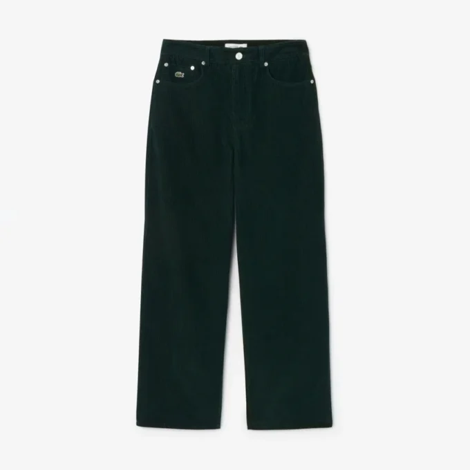 Damen-Cordhose mit weitem Bein Damen-Cordhose mit weitem Bein