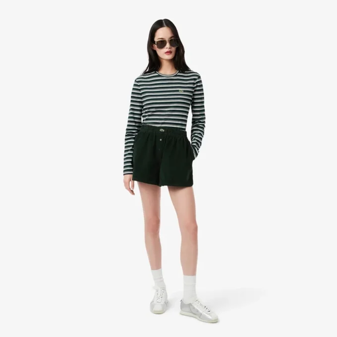 Damen-Cordshorts in lockerer Passform Damen-Cordshorts in lockerer Passform