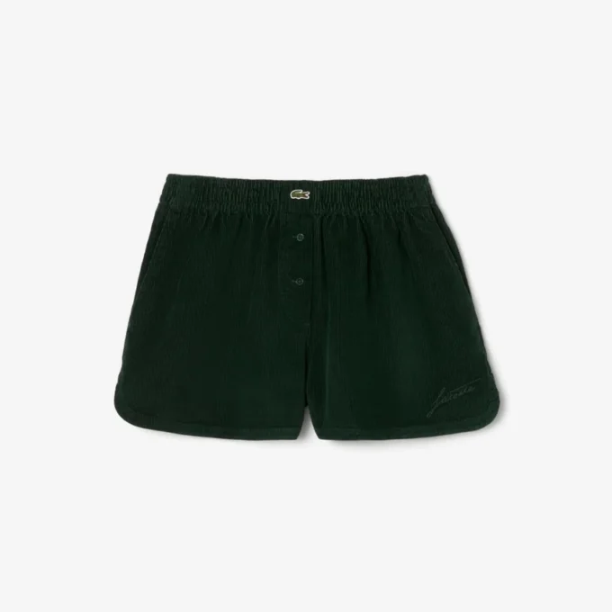 Damen-Cordshorts in lockerer Passform Damen-Cordshorts in lockerer Passform