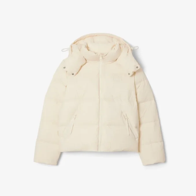 Damen-Daunenjacke mit Kapuze in lockerer Passform Damen-Daunenjacke mit Kapuze in lockerer Passform