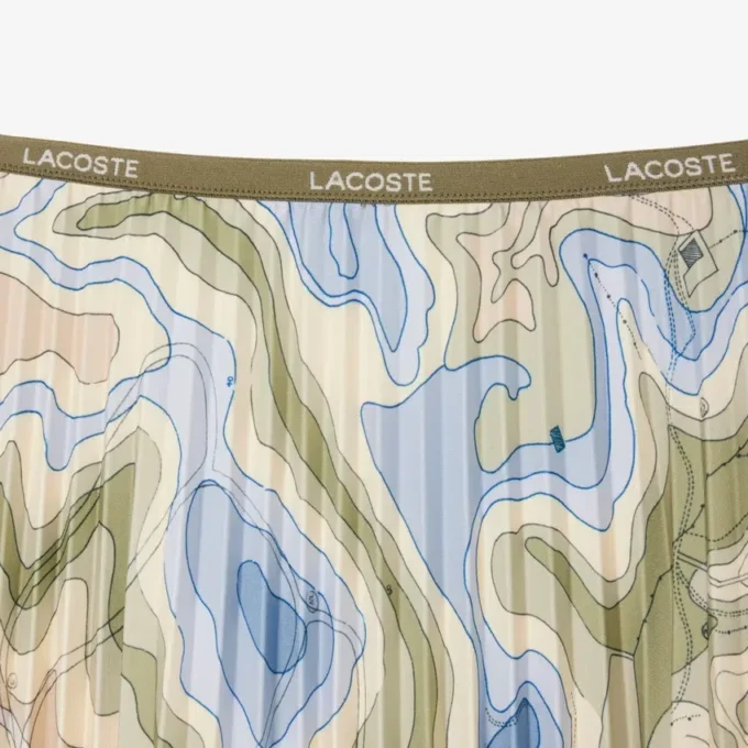 Damen-Faltenrock mit Topography-Print Damen-Faltenrock mit Topography-Print