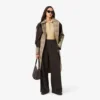 Damen-Fleece-Jogginghose mit weitem Bein Damen-Fleece-Jogginghose mit weitem Bein