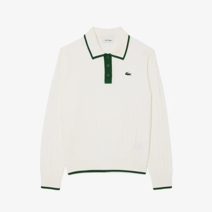 Damen-Golf-Pullover mit Stretch-Poloshirt-Kragen Damen-Golf-Pullover mit Stretch-Poloshirt-Kragen