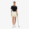 Damen-Golfpullover mit Polokragen und kurzen Ärmeln Damen-Golfpullover mit Polokragen und kurzen Ärmeln