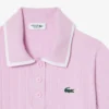 Damen-Golfpullover mit Polokragen und kurzen Ärmeln Damen-Golfpullover mit Polokragen und kurzen Ärmeln