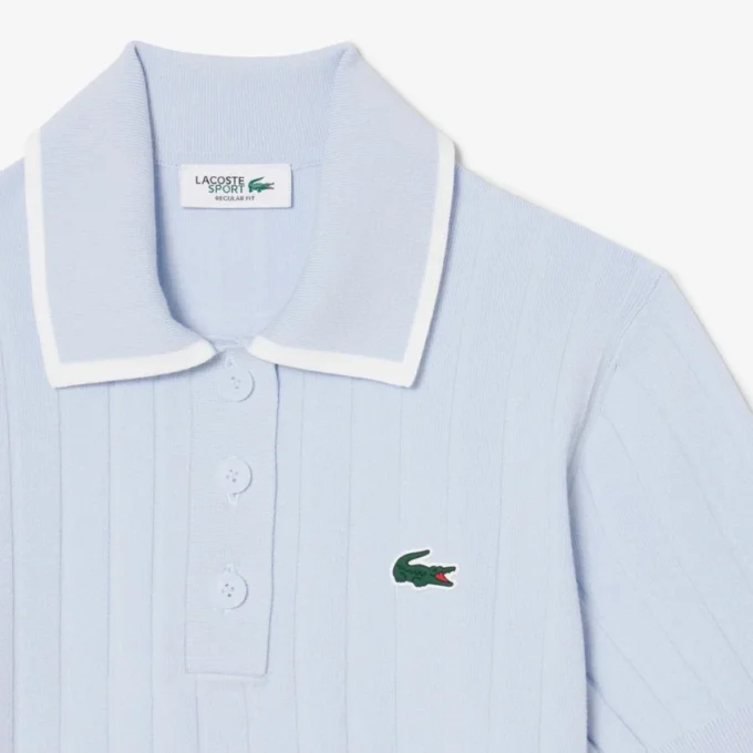 Damen-Golfpullover mit Polokragen und kurzen Ärmeln Damen-Golfpullover mit Polokragen und kurzen Ärmeln