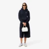 Damen-Hoodie mit lockerer Passform aus Piqué Damen-Hoodie mit lockerer Passform aus Piqué
