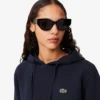 Damen-Hoodie mit lockerer Passform aus Piqué Damen-Hoodie mit lockerer Passform aus Piqué