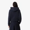 Damen-Hoodie mit lockerer Passform aus Piqué Damen-Hoodie mit lockerer Passform aus Piqué