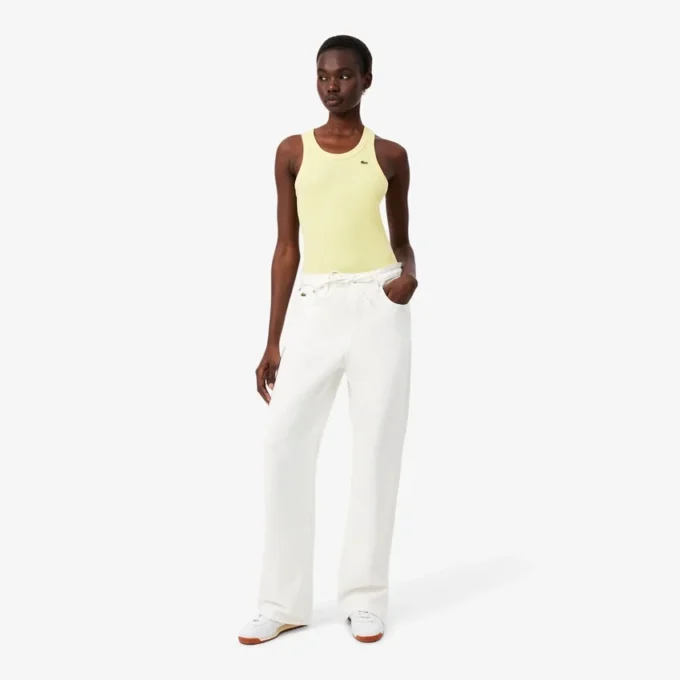 Damen-Jeans mit weitem Bein Damen-Jeans mit weitem Bein
