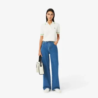 Damen-Jeans mit weitem Bein Damen-Jeans mit weitem Bein