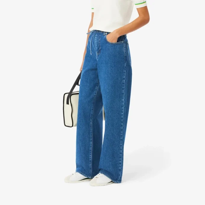 Damen-Jeans mit weitem Bein Damen-Jeans mit weitem Bein