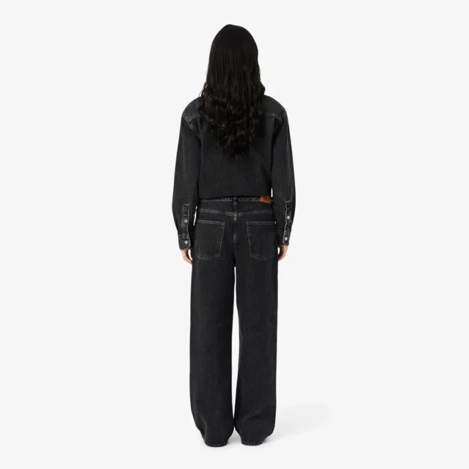Damen-Jeans mit weitem Bein Damen-Jeans mit weitem Bein