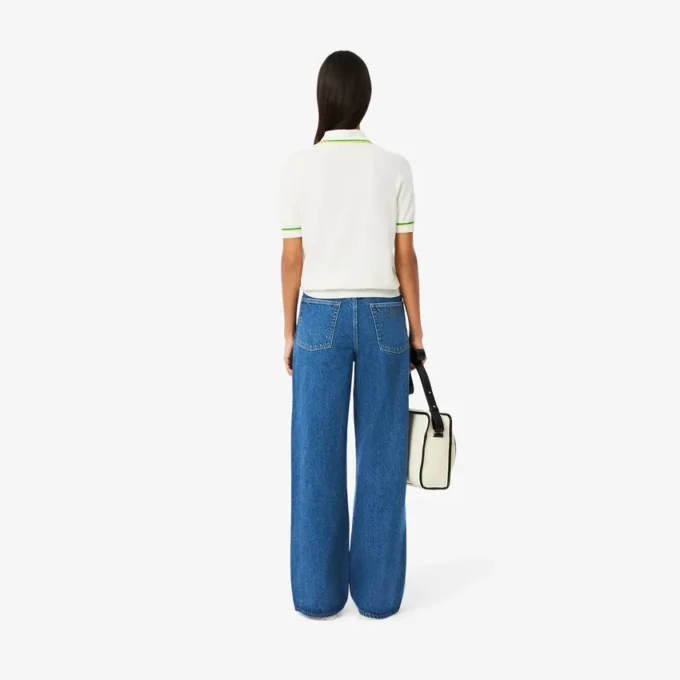 Damen-Jeans mit weitem Bein Damen-Jeans mit weitem Bein