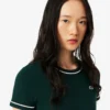 Damen-Jersey-T-Shirt mit Kontrastbesatz Damen-Jersey-T-Shirt mit Kontrastbesatz