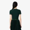 Damen-Jersey-T-Shirt mit Kontrastbesatz Damen-Jersey-T-Shirt mit Kontrastbesatz