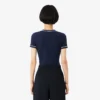 Damen-Jersey-T-Shirt mit Kontrastbesatz Damen-Jersey-T-Shirt mit Kontrastbesatz