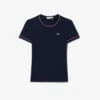 Damen-Jersey-T-Shirt mit Kontrastbesatz Damen-Jersey-T-Shirt mit Kontrastbesatz
