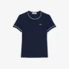 Damen-Jersey-T-Shirt mit Kontrastbesatz Damen-Jersey-T-Shirt mit Kontrastbesatz