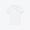 Damen-Jersey-T-Shirt mit Kontrastbesatz Damen-Jersey-T-Shirt mit Kontrastbesatz