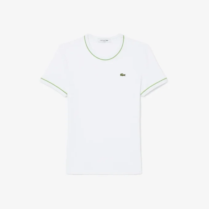 Damen-Jersey-T-Shirt mit Kontrastbesatz Damen-Jersey-T-Shirt mit Kontrastbesatz