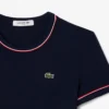Damen-Jersey-T-Shirt mit Kontrastbesatz Damen-Jersey-T-Shirt mit Kontrastbesatz
